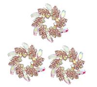 LIFKOME 3 Piezas broche de la boda de la novia guirnalda broche colgante pin Broche de novia Broche de fiesta broche de de imitación para el vestido placa para mujer aleación