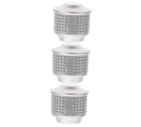 LIFKOME 3 Piezas Cafetera a prueba de salpicaduras salpicando goteo salpicar tapa antisalpicaduras cafetera tapa antisalpicaduras para cafetera guardia aluminio Plata