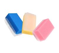 LIFKOME 3 piezas Cepillo Masajeador para Esponjas Sensoriales Suaves para Baño y Entrenamiento Táctil Colores Rosa Azul Amarillo Herramienta y para Recién Nacidos