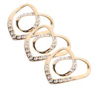 LIFKOME 3 Piezas De Hebillas Antideslizantes Para Bufandas De Seda Mantas De Piel Sintética Pinzas Para Corbata Kit De Piercings Pinzas Para Ropa Chal Anillo Pinza Para Pañuelo