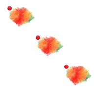 LIFKOME 3 Piezas peluca de nariz de disfraz bufon disfraz peluca de fiesta peluca de circo novedad peluca esponjosa peluca nariz falsa Fibra química (poliéster) Colorful