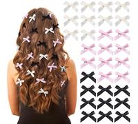 LIFKOME 30 piezas Pinzas Pelo Mujer Pequeños Lazos Pelo Clips de Cabello Alligator Accesorios para Peinados Elegantes y Ligeros