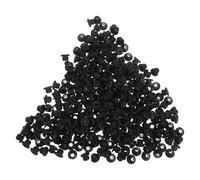 LIFKOME 300 Unidades Tapones de Fijación para Ganchos de Tablero Perforado Bloqueo Integrado para Seguridad Anti-caídas Accesorios Negros para Talleres y Oficinas