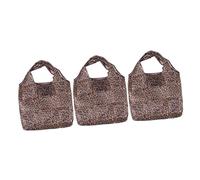 LIFKOME 3piezas Bolsa Plegable De Gran Capacidad Reutilizable y Lavable Máquina Bolsa De Almacenamiento Estampado De para y