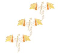 LIFKOME 3piezas Broches De Dragón Volador De Metal Pin De Dinosaurio Esmaltado Broche Decorativo Para Ropa Sombrero Mochila