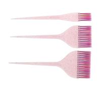 LIFKOME 3piezas Peine para Teñir el Cabello Pincel Profesional de Mango Herramientas de Color Salón Aplicador de Tinte para Cabello