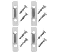 LIFKOME 4 Pestillos para Ventanas Abatibles de Aleación de Zinc Blanco Pieza del Mecanismo de Cierre Segura y Resistente para Puertas y Ventanas de Caravanas Accesorio de Herrajes