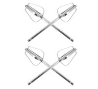 LIFKOME 4 Piezas Batidores de Acero Inoxidable Batidora de Mano Repuesto Resistente al Calor para Mezclar Huevos Crema y Harina Herramienta de Cocina y Ergonómica para