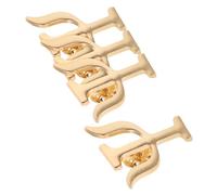 LIFKOME 4 piezas Broches de Solapa con Letras Griegas Aleación Decorativa para Psicólogos Diseño Pequeño y Elegante para Profesionales y Significativo