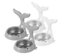 LIFKOME 4 Piezas Ceniceros Adhesivos de Pared Soporte Resistente y Plegable de Acero Inoxidable para Baño Diseño Antihuracán para Hogar y Espacios Interiores Colores y Gris