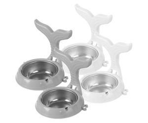 LIFKOME 4 Piezas Ceniceros Adhesivos de Pared Soporte Resistente y Plegable de Acero Inoxidable para Baño Diseño Antihuracán para Hogar y Espacios Interiores Colores y Gris