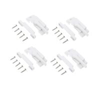 LIFKOME 4 Piezas Cerraduras de Ventana Corrediza con Pestillo Tipo Cam para Seguridad Ventanas de Hogar y Oficina Diseño Resistente para Bloqueo y Protección contra Intrusos Color Blanco