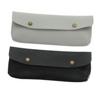 LIFKOME 4 Piezas Conjunto De Licencia De Conducir Estuches para Bolígrafos Titular De Bálsamo Labial Bolsa De Cosméticos De Viaje Porta Brochas De Maquillaje De Viaje Bolsa De Joyería PU