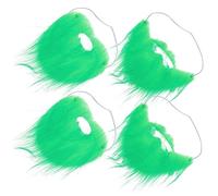 LIFKOME 4 Piezas de Barbas Postizas para Fiesta del Día de San Patricio Barbas Postizas Densas Decorativas para Adultos Disfraz de Fiesta Barba Postiza para Halloween