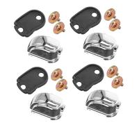 LIFKOME 4 Piezas Orejetas Metálicas para Caja Soportes para Caja Conectores de Gancho Resistentes para Baterías y Panderetas Accesorios para Instrumentos Musicales Color