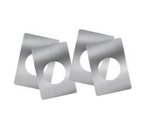 LIFKOME 4 piezas Placas de Refuerzo para Puerta de Acero Inoxidable Cubre Daños y Protege Cerraduras para Reparación y de Pomos Hogares Modernas