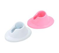 LIFKOME 4 piezas Soporte de Botella para Esmalte de Uñas de Silicona Duradera de Blanco y Rosa Organizador Portátil para Manicura y Exhibición de Esmaltes