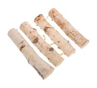 LIFKOME 4 Ramas de Abedul Natural para Decoración y Manualidades Diy, Troncos de Madera sin Tratar 30 Cm de Largo Diámetro de 4-6 Cm, Palitos para Bricolaje y Centros de Mesa Artesanales