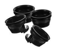 LIFKOME 4 unidades de tapones de olor para el suelo, color negro, duradero y fácil de instalar, núcleo contra olores de aguas residuales, apto para cocinas, baños, sótanos y duchas