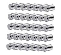 LIFKOME 40 piezas Tornillos Separadores Inoxidable para Vidrio y Acrílico Montaje de Pared para Soporte Publicitario Altura Total Uso Oficinas y Tiendas