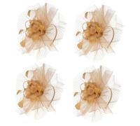 LIFKOME 4Pcs Cocktail Party Hat 20S Headpiece For Women Fascinator Hats For Women Tea Party Fasinators For The Hair Moda Diademas Accesorio Para El Cabello Para Las Mujeres Flapper