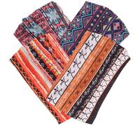 LIFKOME 4pcs Diademas Africanas Bandas De Cabello Anudado Accesorios Para Turbante Yoga y Ejercicio
