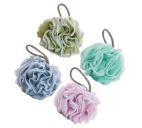 LIFKOME 4Piezas Bola De Baño Exfoliante Esponjas De Ducha Suaves y Coloridas Para Limpieza Profunda Para Baño y Cuidado Del Cuerpo Místico