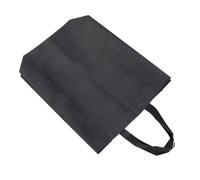 LIFKOME 4piezas Bolsas De Compras Plegables De Tela No Tejida Resistentes Ecológicas Gran Capacidad Negras Unidades para Usar Supermercados Bolsa De Almacenamiento