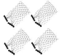 LIFKOME 4piezas De Novia De Malla Con Clips Para Boda Máscara y Fiesta De Elegante De Cara De Mujer Negro Con Brillantes Decorativos