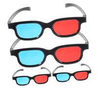 LIFKOME 4Piezas Gafas de Plástico Televisión y Compatibles con Smartphones y Ordenadores Ligeras y Cómodas para Películas Casa