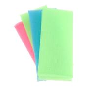 LIFKOME 4piezas Toallas De Baño Exfoliantes De Nailon Unidades Ducha Paño Suave y Duradera