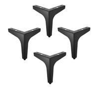 LIFKOME 4piezas Tres Puntas para Muebles Patas para Sofá Mesa De Centro Tocador De Repuesto