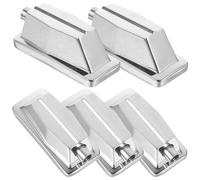LIFKOME 5 Ganchos de Repuesto para Orejeta de Batería, Orejetas de Garra de Metal Plateadas para Redoblante, Accesorios de Percusión Duraderos para Batería de Jazz