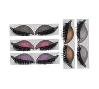 LIFKOME 5 Pares Adhesivos para Pestañas y Sombra de Ojos Kit de Maquillaje Fácil y Rápido Pestañas Postizas y Pegatinas de Sombra para Uso Diario Fiesta y Viajes