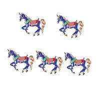 LIFKOME 5 Piezas Broche De Poni Ropa Pequeño Decorativo Broche Antiguo Alfiler Estético Pasador De Chal Pasador De Sombrero Para Sombreros Ajustados Alfileres De Animales Lindo Pin Metal