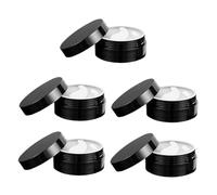 LIFKOME 5 piezas Caja Dispensadora de Crema para Ojos Negra con Envases Recargables para Mascarilla Botellas Portátiles para Cosméticos y Ungüentos para Viaje y Uso Diario