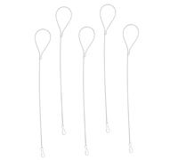LIFKOME 5 piezas Cuerda de Pestillo Ajustable Inoxidable para Puerta de Cable de Seguridad para de Jardín Instalación y Uso para Puertas Metal