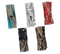 LIFKOME 5 Piezas Diadema Bohemia Estilo Diadema Cruzada para Mujer para Yoga y Fitness Color Aleatorio