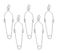 LIFKOME 5 Piezas Pinzas para Tubos de Ensayo 5 Piezas, Abrazaderas Metálicas Grandes de 14,5 CM, Soporte de Acero Inoxidable para Laboratorios, Gradilla y Fijación Segura en Experimentos