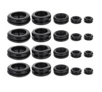 LIFKOME 50 Arandelas de Goma para Cables y Alambres, Protector Seguro y Resistente a Productos Químicos y Agua, Anillos de Sellado Negro de Goma para Uso Industrial
