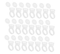 LIFKOME 50 piezas Anillos para y Pequeños Anillo Portátil para Microblading y Extensiones Accesorio Práctico para Sostenedor de Pegamento y Color