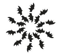 LIFKOME 50 Piezas de Murciélago Negras de Fieltro para Manualidades DIY Halloween Accesorios Duraderos de Tela No Tejida para Disfraces y Decoración Creativa