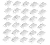 LIFKOME 50 piezas Peine de Cabello Transparente para Mujer con Dientes Accesorio Nupcial para Boda Tocado para Niñas y Damas de Honor Soporte Firme y Diseño Versátil