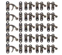 LIFKOME 50 Piezas Vintage Case Latch Decorative Metal Hasp Buckle With Horn Right Latch Hook Retro Style For Jewelry Boxes Wooden Cases Furniture Easy Installation And Reliable Locking