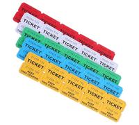 LIFKOME 500 pares de boletos de doble rollo para eventos: boletos de papel de colores para loterías, circos, rifas, incentivos para aulas y decoraciones para fiestas.