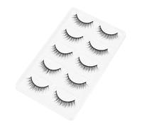 LIFKOME 5pares Extensiones De Pestañas Gruesas y Densas Pestañas Postizas De Fibra Natural Para Mujeres y Niñas Accesorios De Maquillaje Para Maquillaje