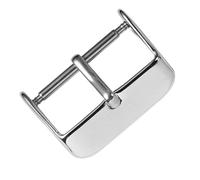 LIFKOME 5piezas Retenedor De Correa De Reloj Cierres Hebilla Para Cinturón Acero Inoxidable Plateadas