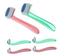 LIFKOME 6 Afeitadoras Portátiles para Mujer Zona Íntima, Maquinilla de Afeitar Corporal Ergonómica, Acero Inoxidable y ABS, para Axilas y Piernas