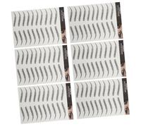 LIFKOME 6 hojas Pegatinas de Tatuajes Temporales para Cejas Realistas Impermeables Kit para Cejas Falsas con Efecto Pelo Reutilizables y Fáciles de Aplicar para Mujeres