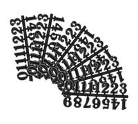 LIFKOME 6 Juegos de Números Arábigos para Reloj de Pared Piezas de Plástico Negro de 2 CM Kit para Reparación y Sustitución de Números Accesorios DIY para Decoración de Sala y